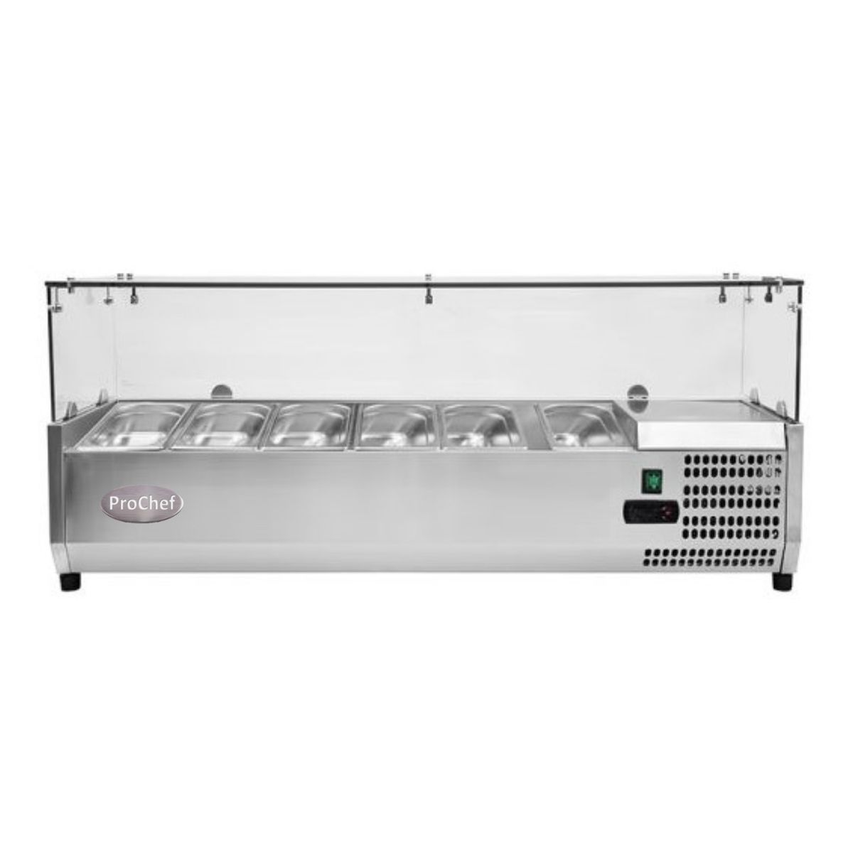 PROCHEF - Vitrina Refrigerada Sobremesa 120 cm. Acero Inox