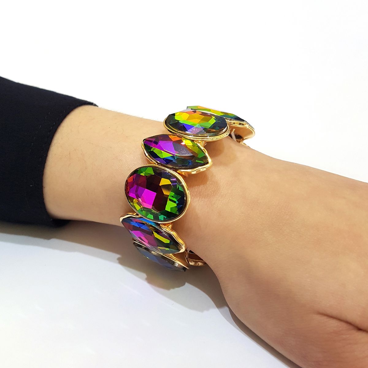 GENERICO - Brazalete  Pulsera Fantasía Para Fiesta Elasticada Delicate