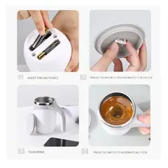 GENERICO - Taza magnética automática de agitación automática 380ml