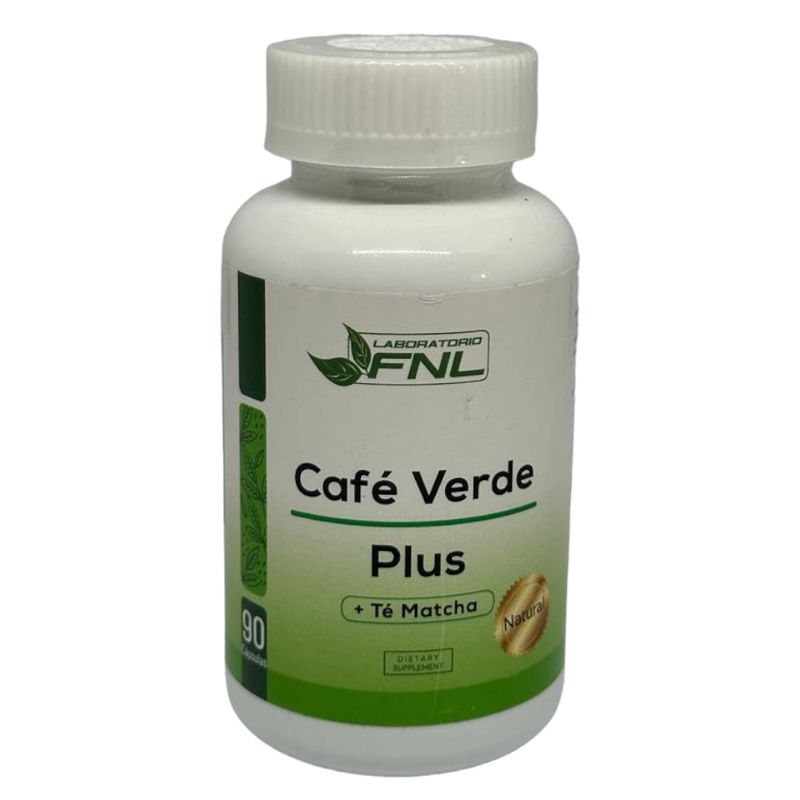 FNL - Cafe Verde + Té Matcha Quema Grasa Energía 90 Cápsulas.