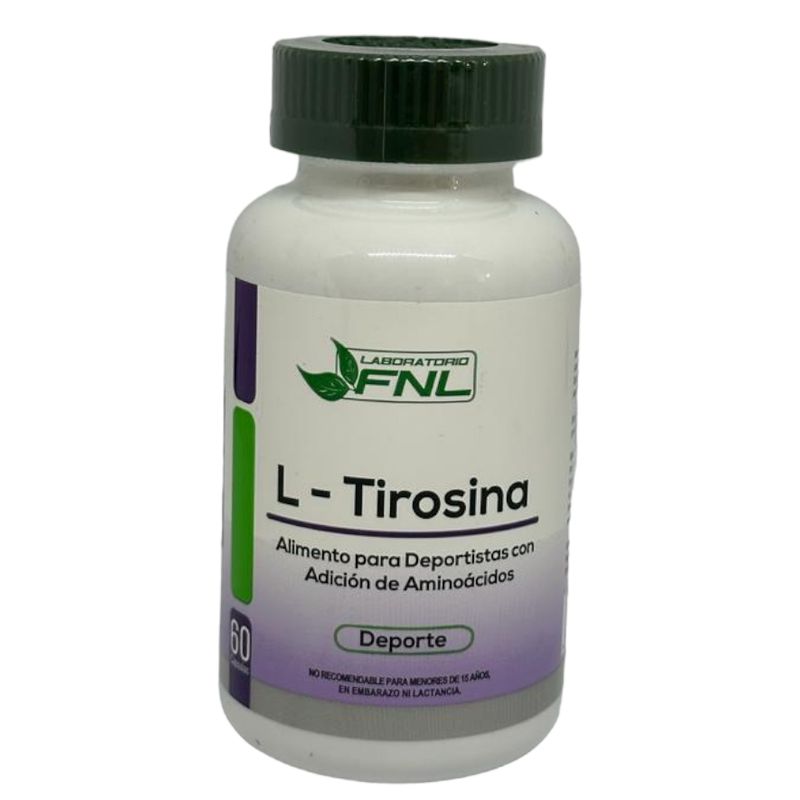 FNL - L- Tirosina 60 Capsulas 500mg Menos Fatiga Depresion Stress.