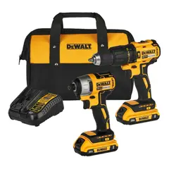 DEWALT - Kit Taladro Percutor Y Atornillador de impacto 20v