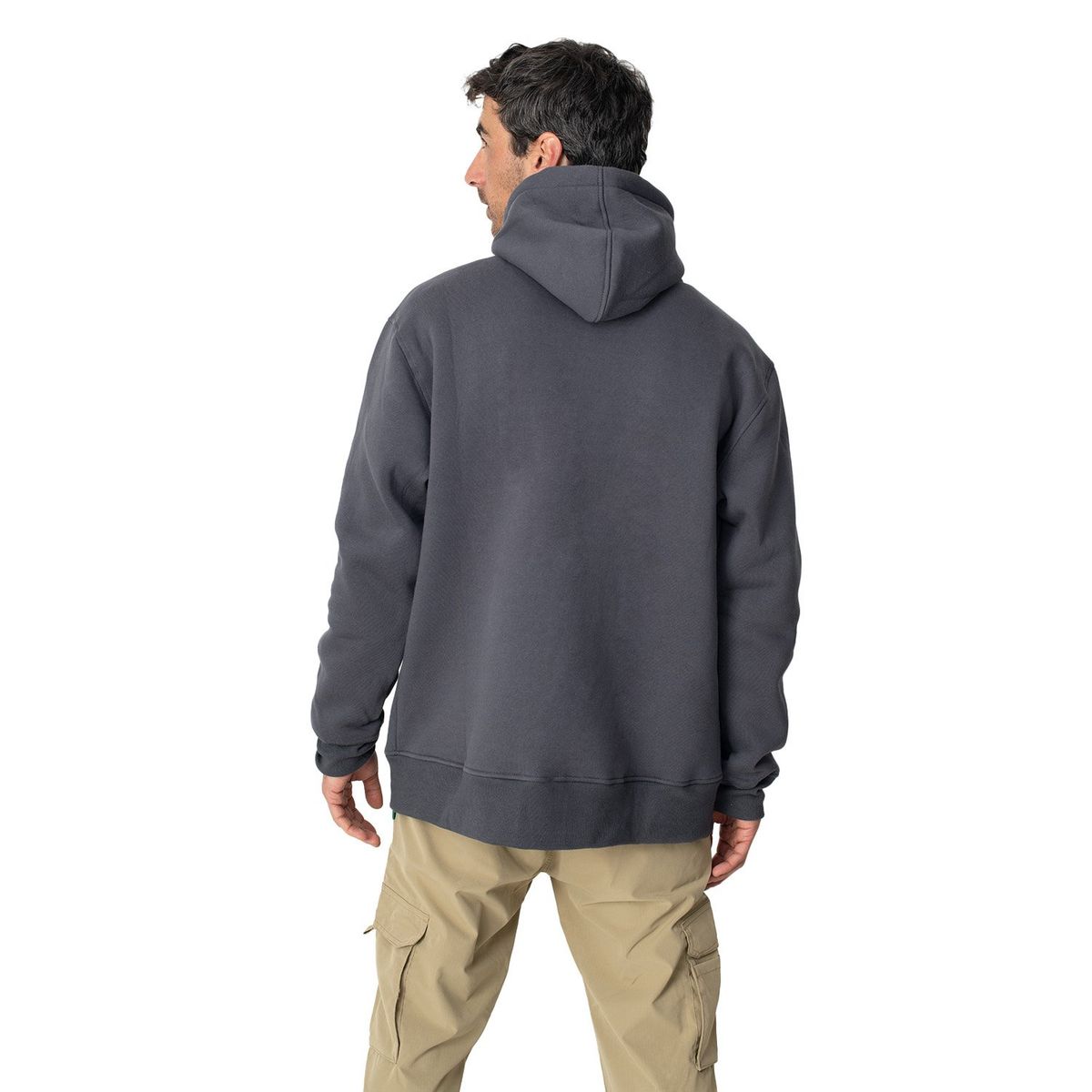 LENGA - Polerón Capucha Hombre Interior Polar Sherpa Puelo Lenga