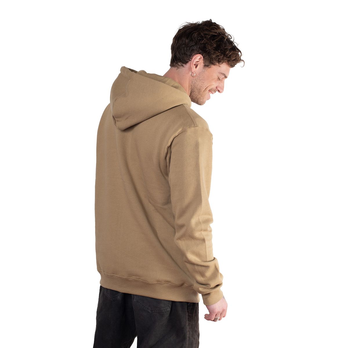 LENGA - Polerón Capucha Hombre Interior Polar Sherpa Puelo Lenga