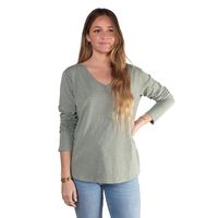Polera Mujer Escote V Manga Larga Sustentable Maqui