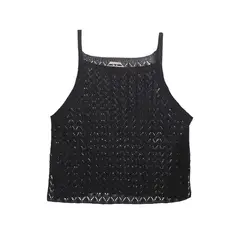 ROCKFORD - Polera Algodón Orgánico Blas Negro Mujer