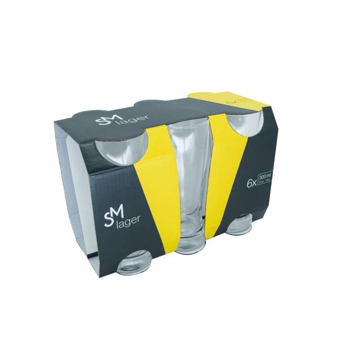 OEM - Set 6 vasos cerveceros 300 cc Lager