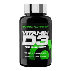 SCITEC NUTRITION - Vitamina D3 250 cápsulas -
