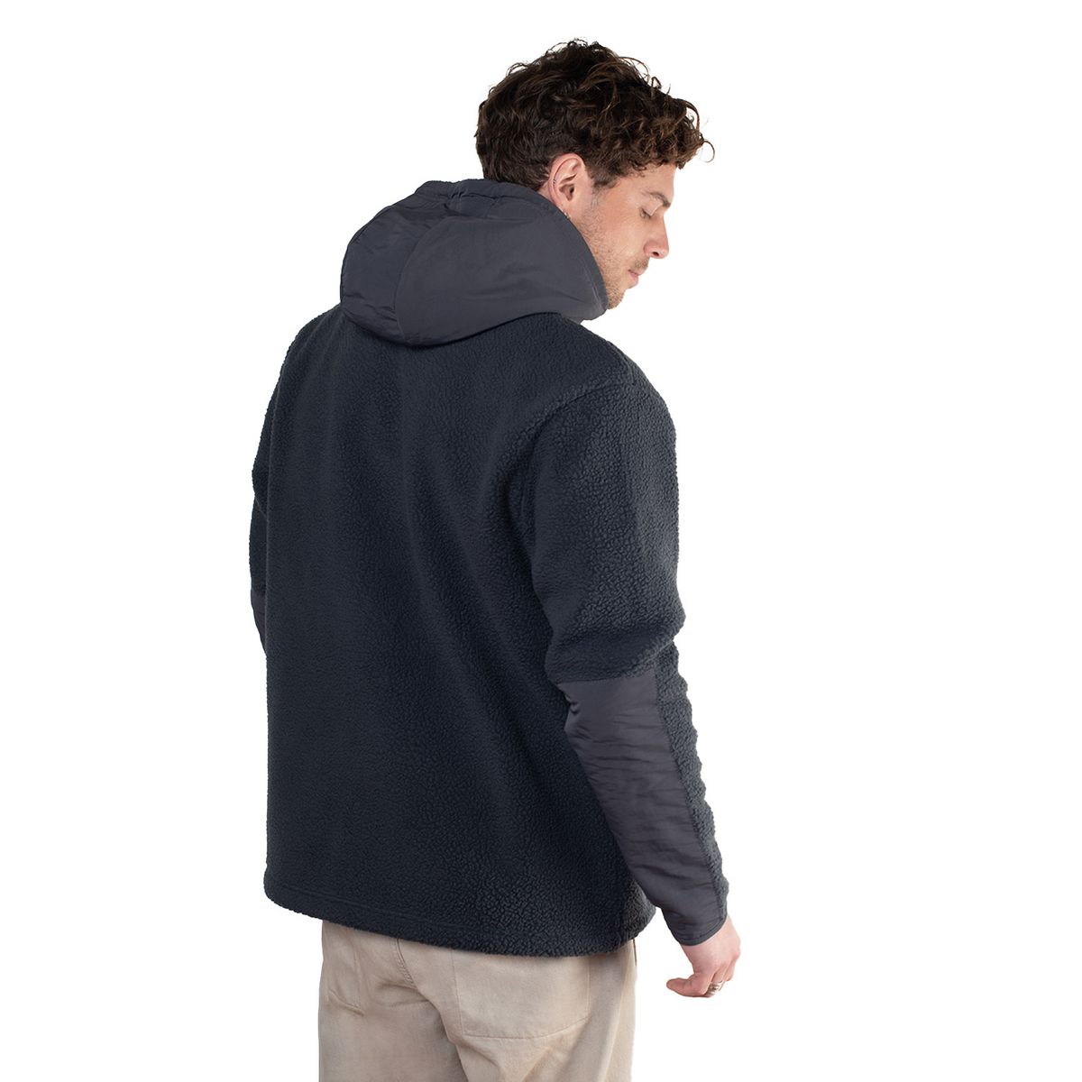 LENGA - Polar Sherpa Con Capucha Y Cierre Ykk Corcovado Lenga