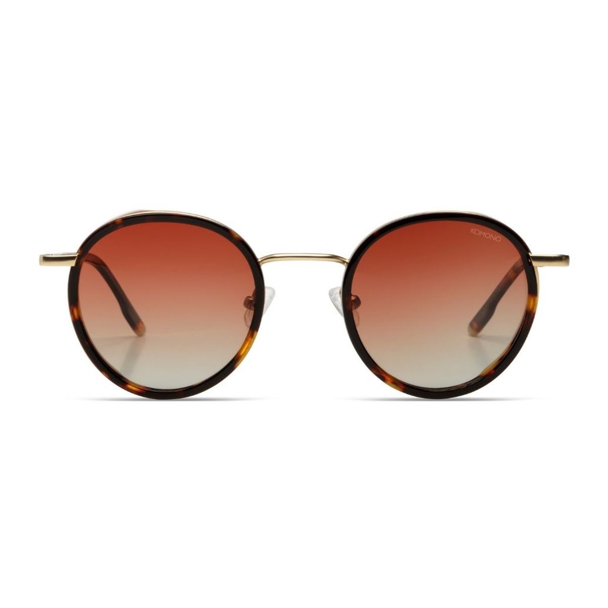 KOMONO - Lentes de sol Unisex Pete White Gold Tortoise Blond Wing