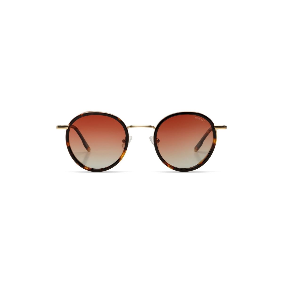 KOMONO - Lentes de sol Unisex Pete White Gold Tortoise Blond Wing