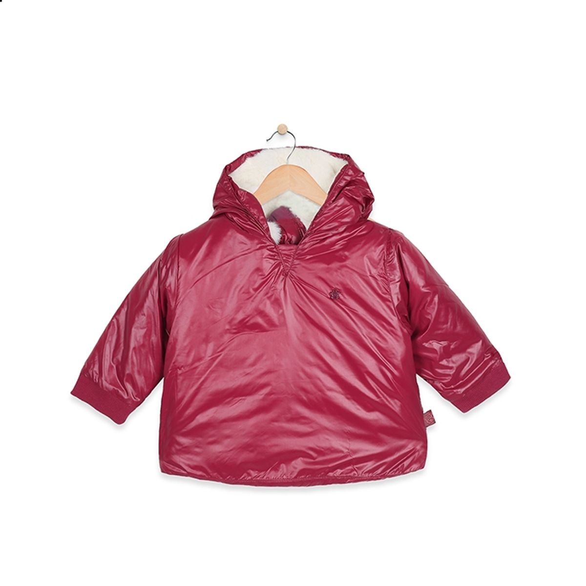 PILLIN - Chaqueta New Born Bebe Algodón Invierno Niña Burdeo PILLIN