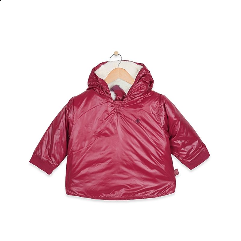 PILLIN - Chaqueta New Born Bebe Algodón Invierno Niña Burdeo PILLIN