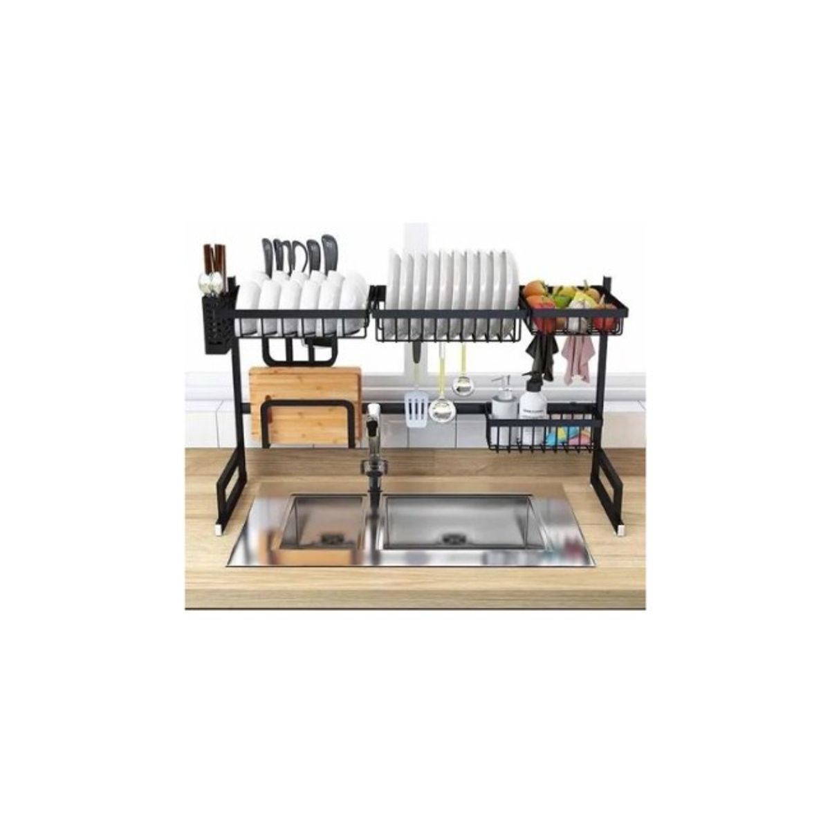 GENERICO - Rack Escurridor De Platos Acero Inoxidable Ideal Para Tu Cocina