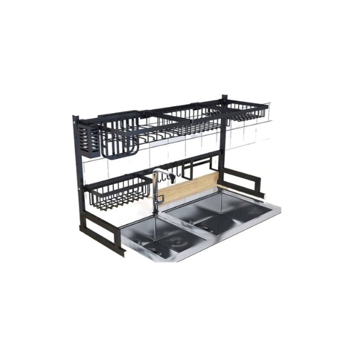 GENERICO - Rack Escurridor De Platos Acero Inoxidable Ideal Para Tu Cocina