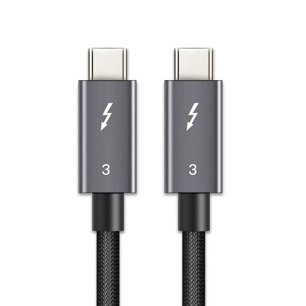 GENERICO - Cable Thunderbolt 3 Usb C Certificado 100w 5a 40gbps - 0.5m