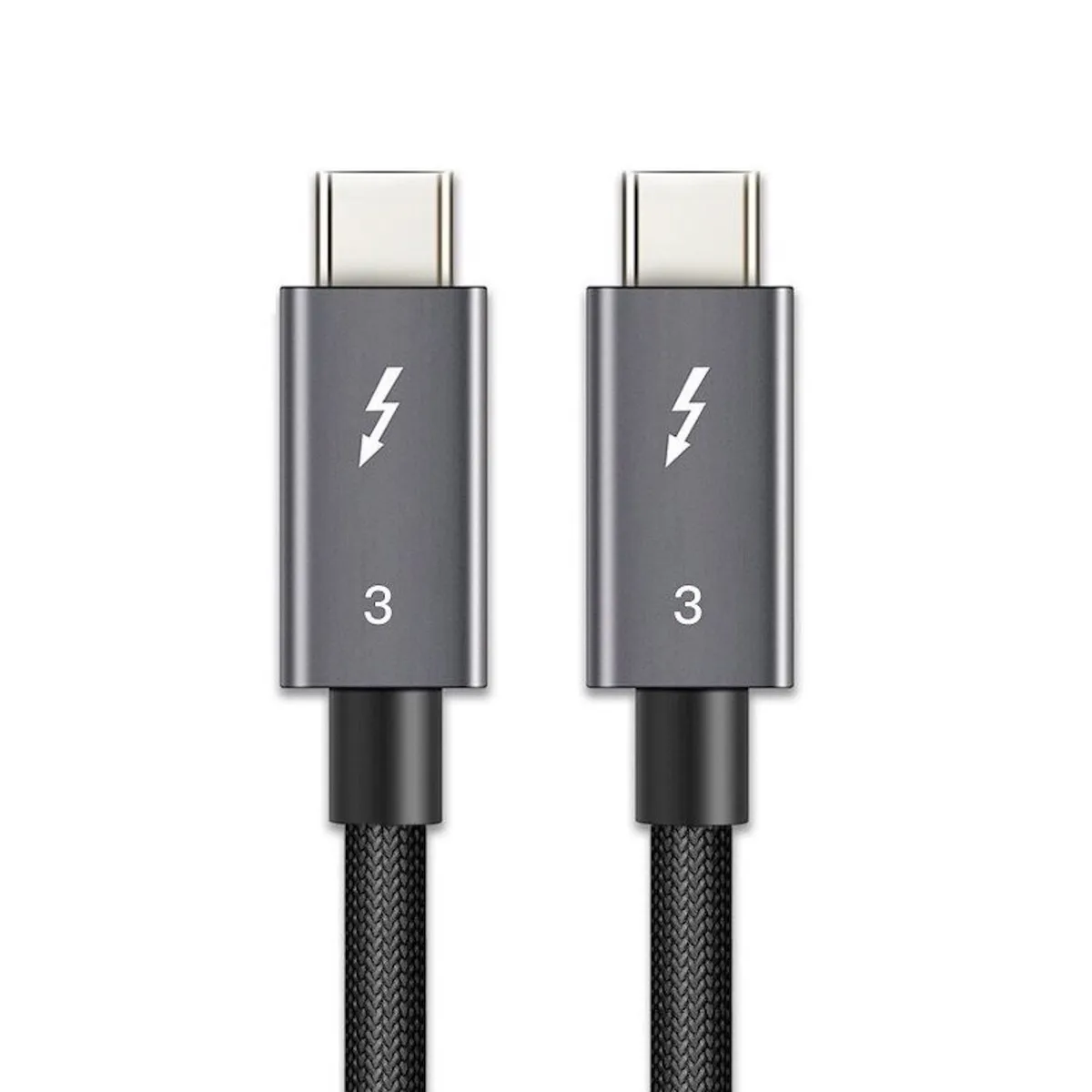 GENERICO - Cable Thunderbolt 3 Usb C Certificado 100w 5a 40gbps - 0.5m