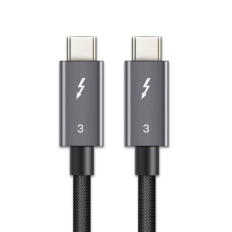 GENERICO - Cable Thunderbolt 3 Usb C Certificado 100w 5a 40gbps - 2.0m