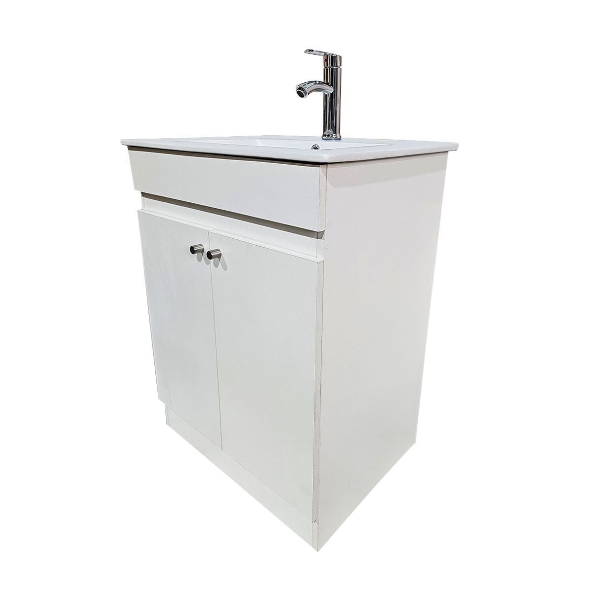 GENERICO - Vanitorio 60x47cm BLANCO  Con Loza Y Grifería Completo