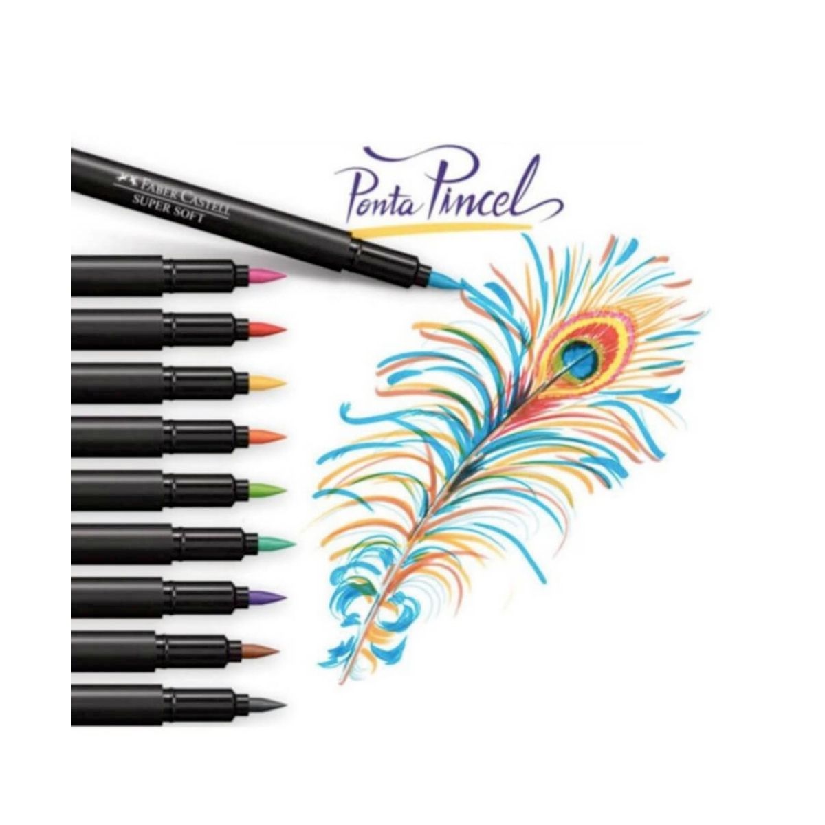 FABER-CASTELL - Plumones Faber Castell SuperSoft Set de 20 Colores