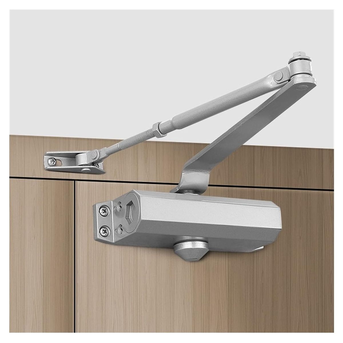 GENERICO - Brazo Hidráulico Para Puertas 25-35kg Cierra Puerta Automati