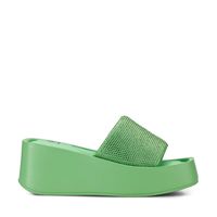 Sandalia Plataforma Verde Casual YJ31