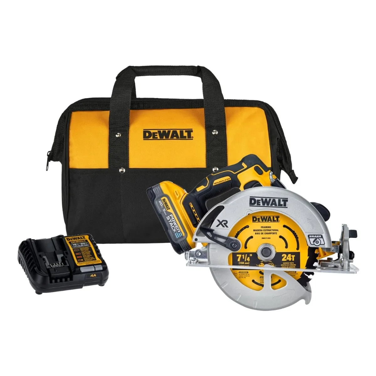 DEWALT - Sierra Circular 7-1/4 20v XR 1 Bat 5ah Dewalt DCS570H1