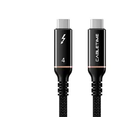 GENERICO - Cable Trenzado Usb4 Compatible Thunderbolt 4 100w 8k 60hz 40gbps 0.5m