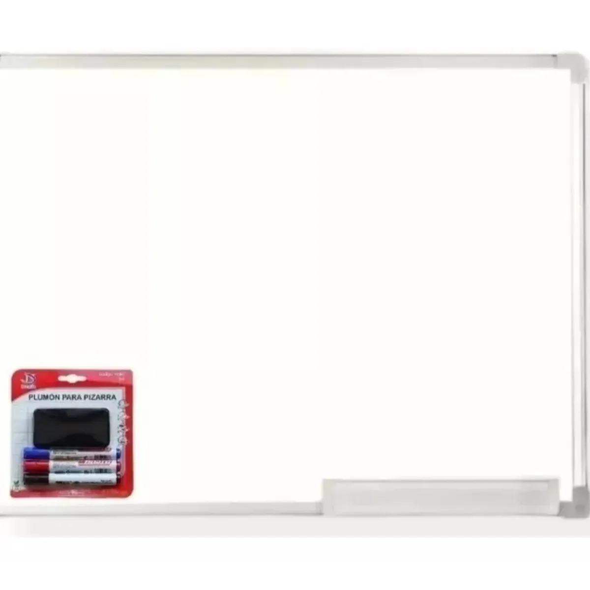 GENERICO - Pizarra Acrílica Blanca 80x120+ Set 3 Plumones Y Borrador