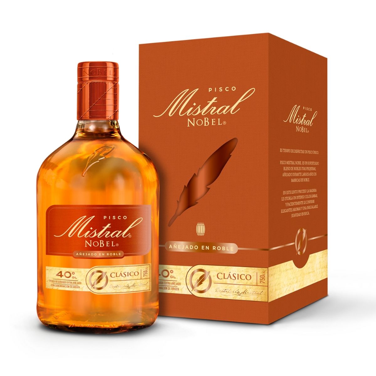 MISTRAL - Pisco Mistral Nobel 40° 750cc