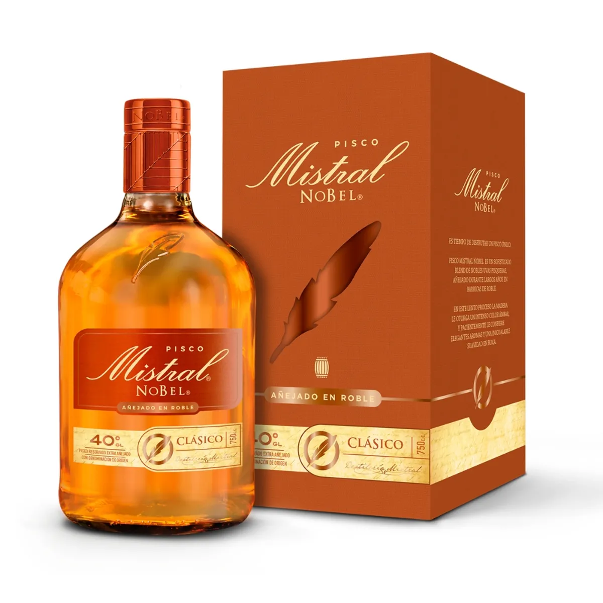 MISTRAL - Pisco Mistral Nobel 40° 750cc