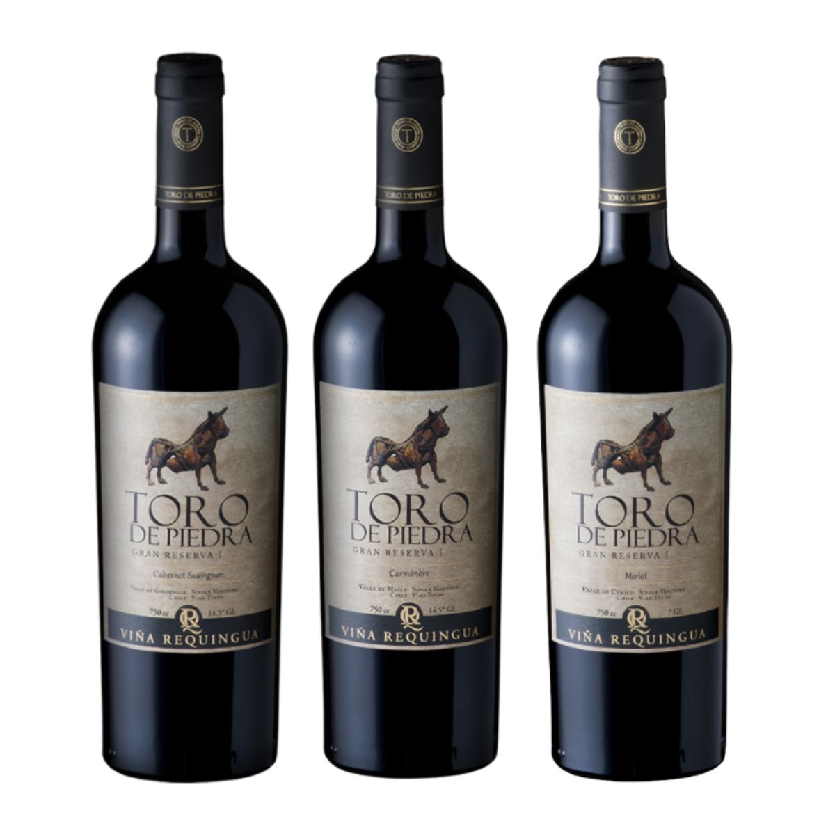 TORO DE PIEDRA - Pack Vino Toro de Piedra Gran Reserva Variedades 750cc