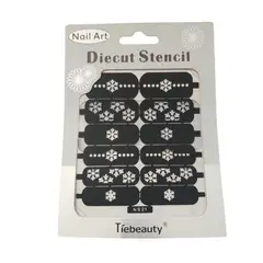 GENERICO - 10 Un. Plantillas uñas - Flores - S21