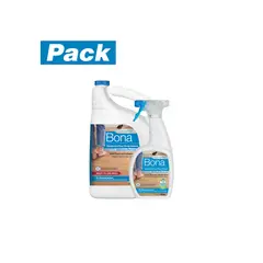BONA - Limpiadores Power Plus Pisos Madera 4.73 Lt y 650 ml