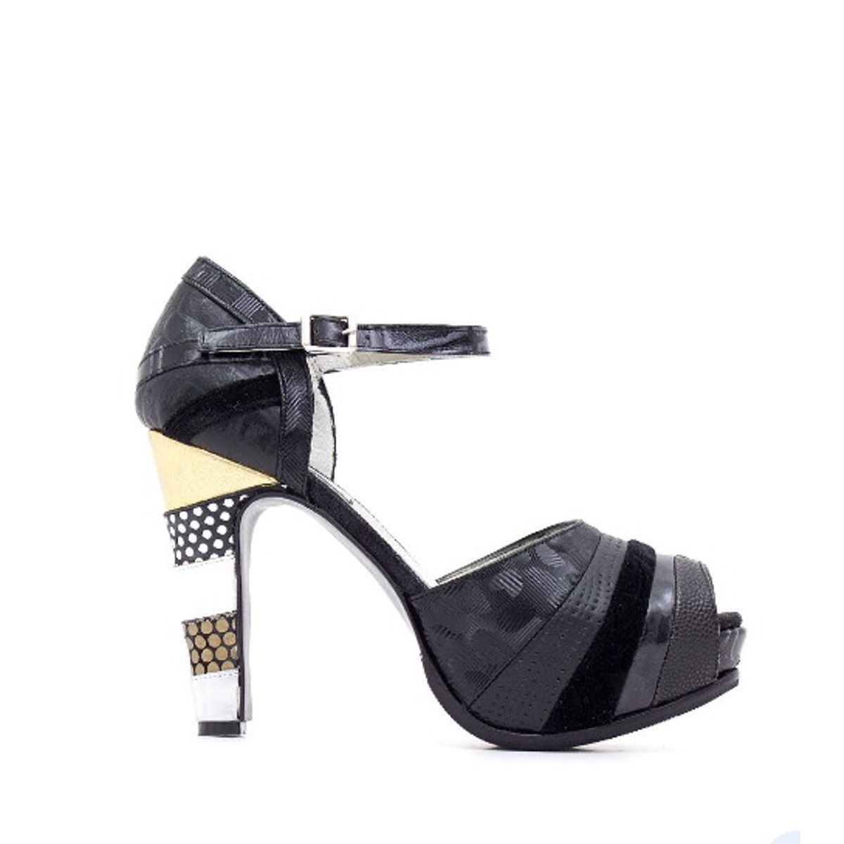 LUZ PRINCIPE - SANDALIA CAÑO 02 NEGRO.