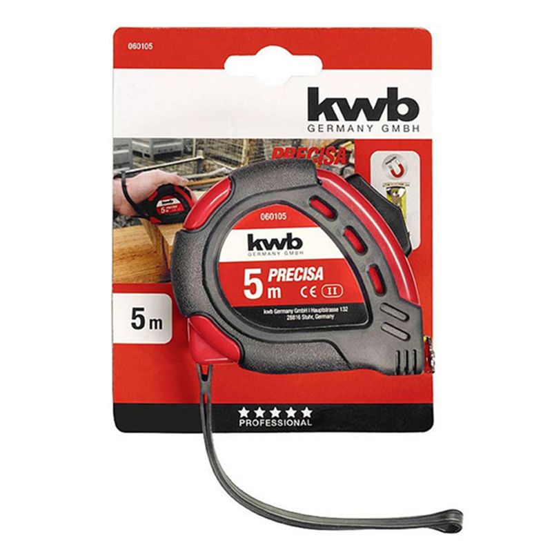 KWB - Cinta Huincha De Medir Metrica De Acero 5m Kwb 060105