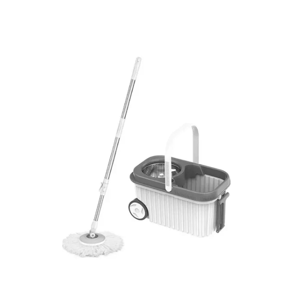GENERICO - Mopa Giratorio Spin 360° Mop Trapeador Acero Inoxidable