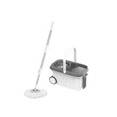 GENERICO - Mopa Giratorio Spin 360° Mop Trapeador Acero Inoxidable
