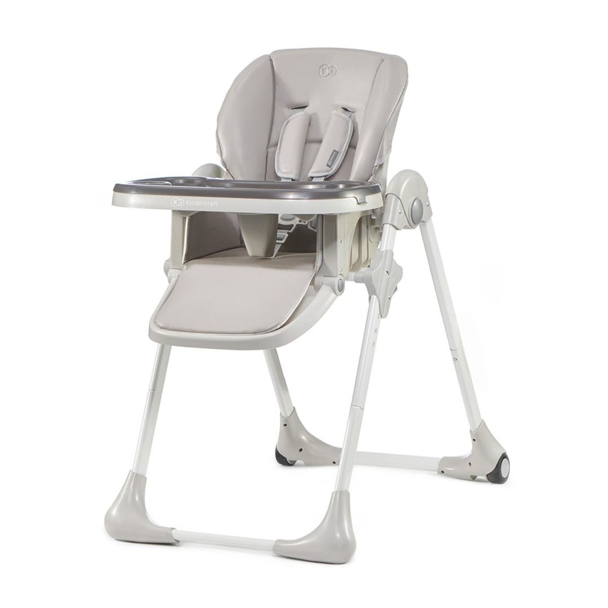 KINDERKRAFT - Silla de comer plegable YUMMY Gris KINDERKRAFT