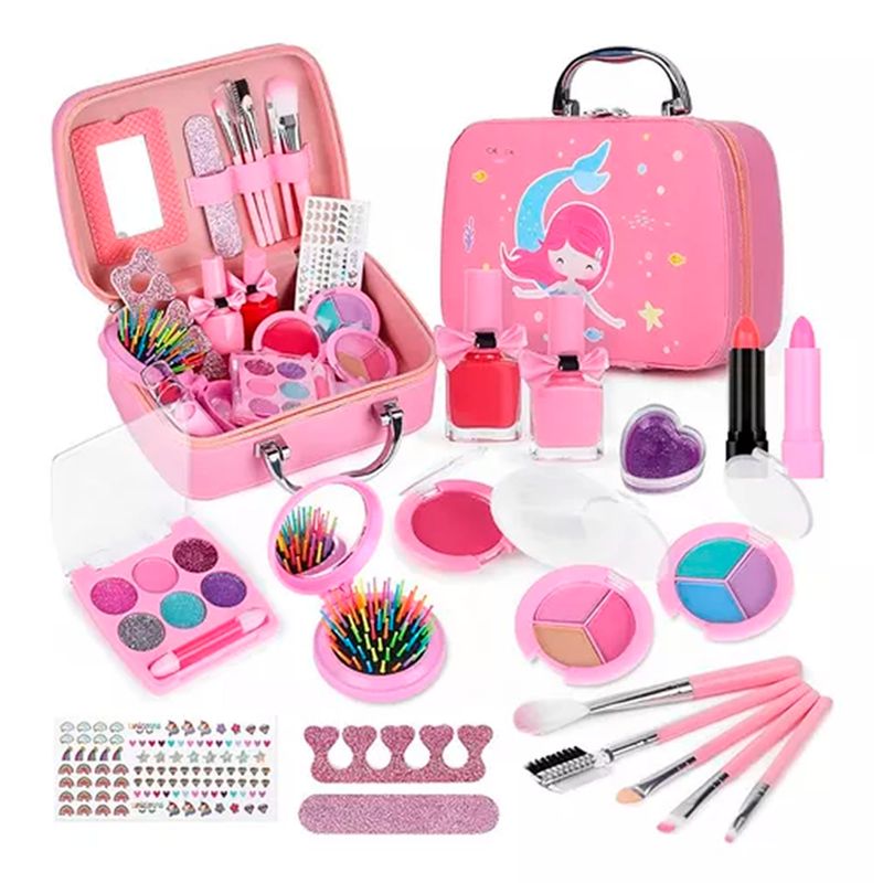 ESHOPANGIE - Kit De Maquillaje Para Niñas Juguete Cosméticos