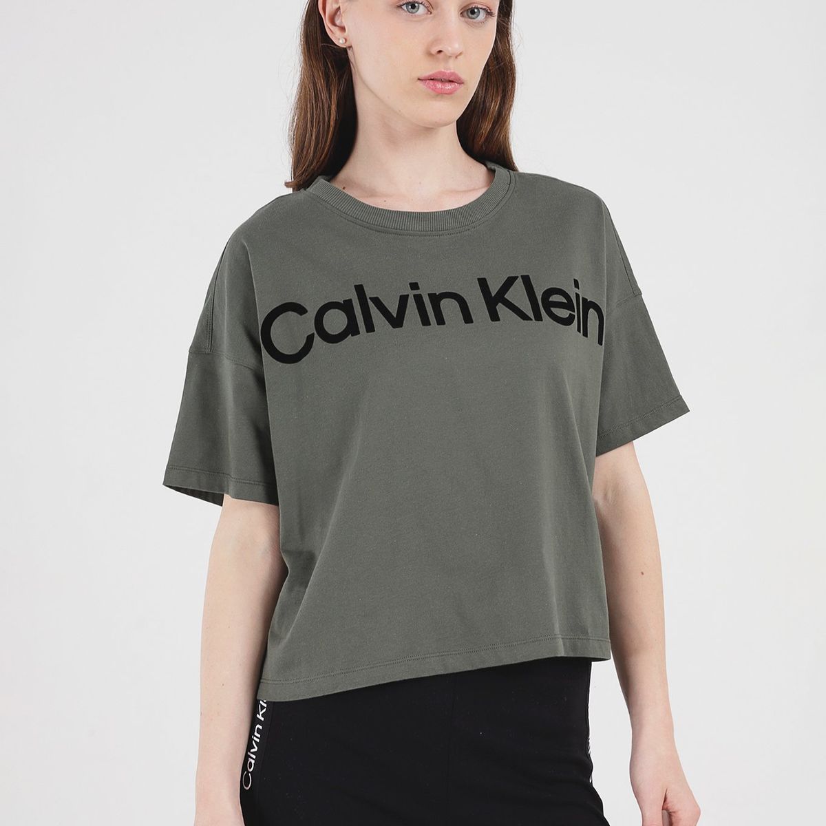 CALVIN KLEIN - Polerón Logo Flocking Multicolor Calvin Klein