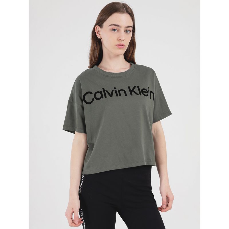 CALVIN KLEIN - Polerón Logo Flocking Multicolor Calvin Klein