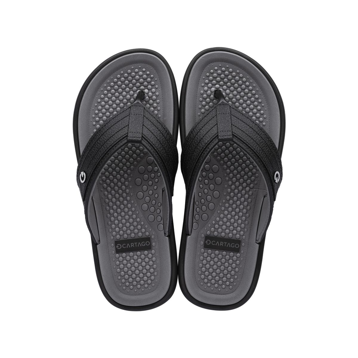 CARTAGO - Sandalia Hombre Negro Veneto Cartago