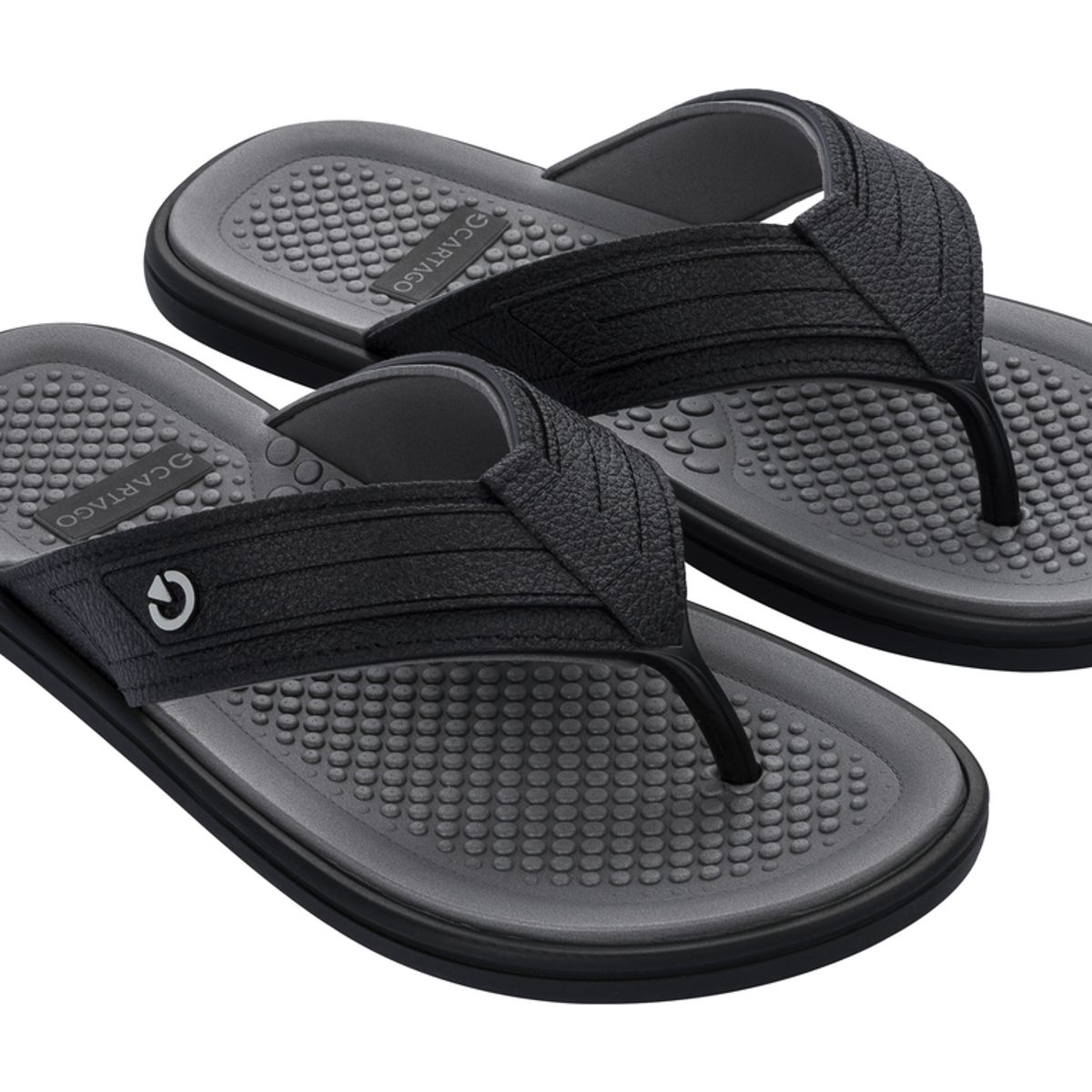 CARTAGO - Sandalia Hombre Negro Veneto Cartago