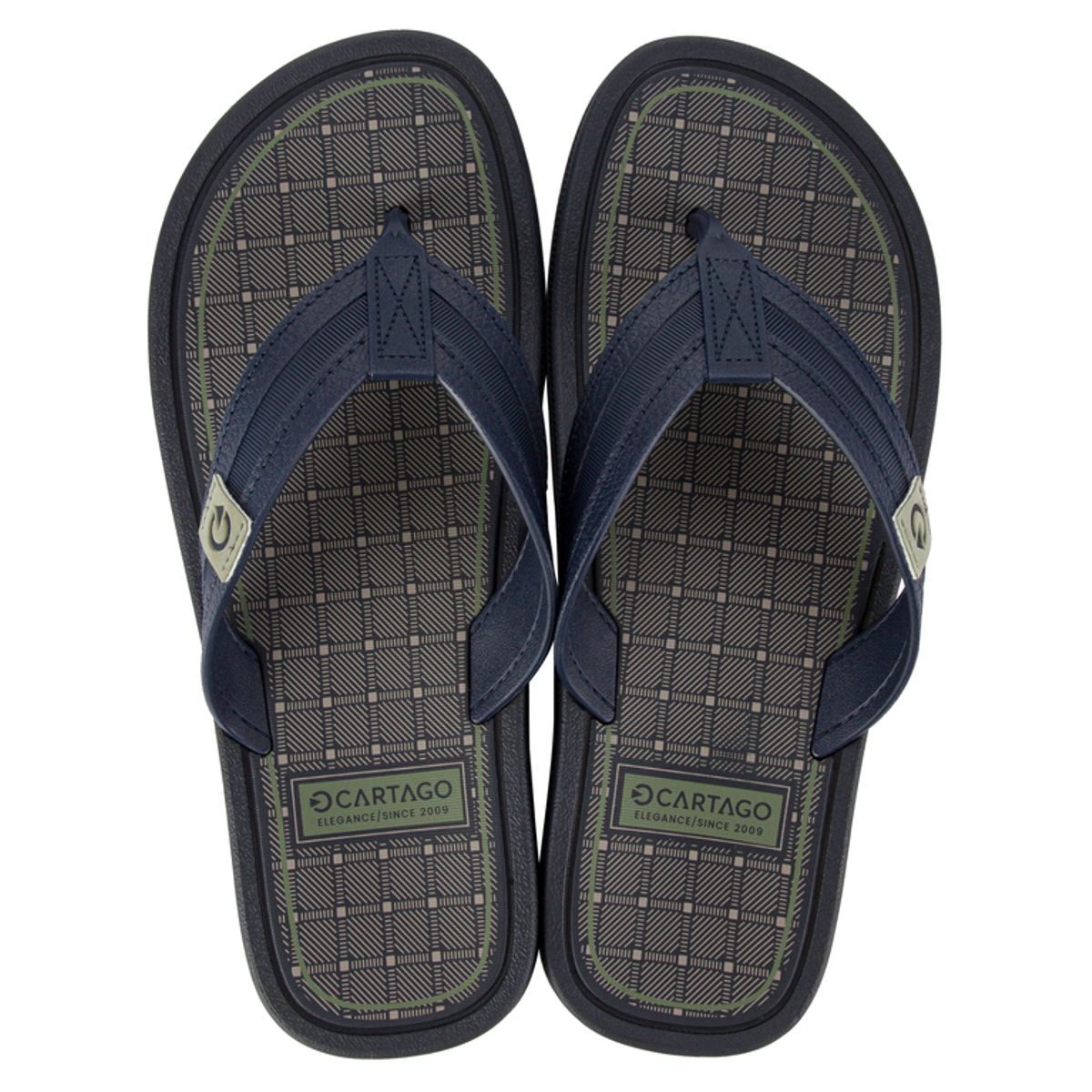 CARTAGO - Sandalia Hombre Azul/Gris Maiorca Cartago