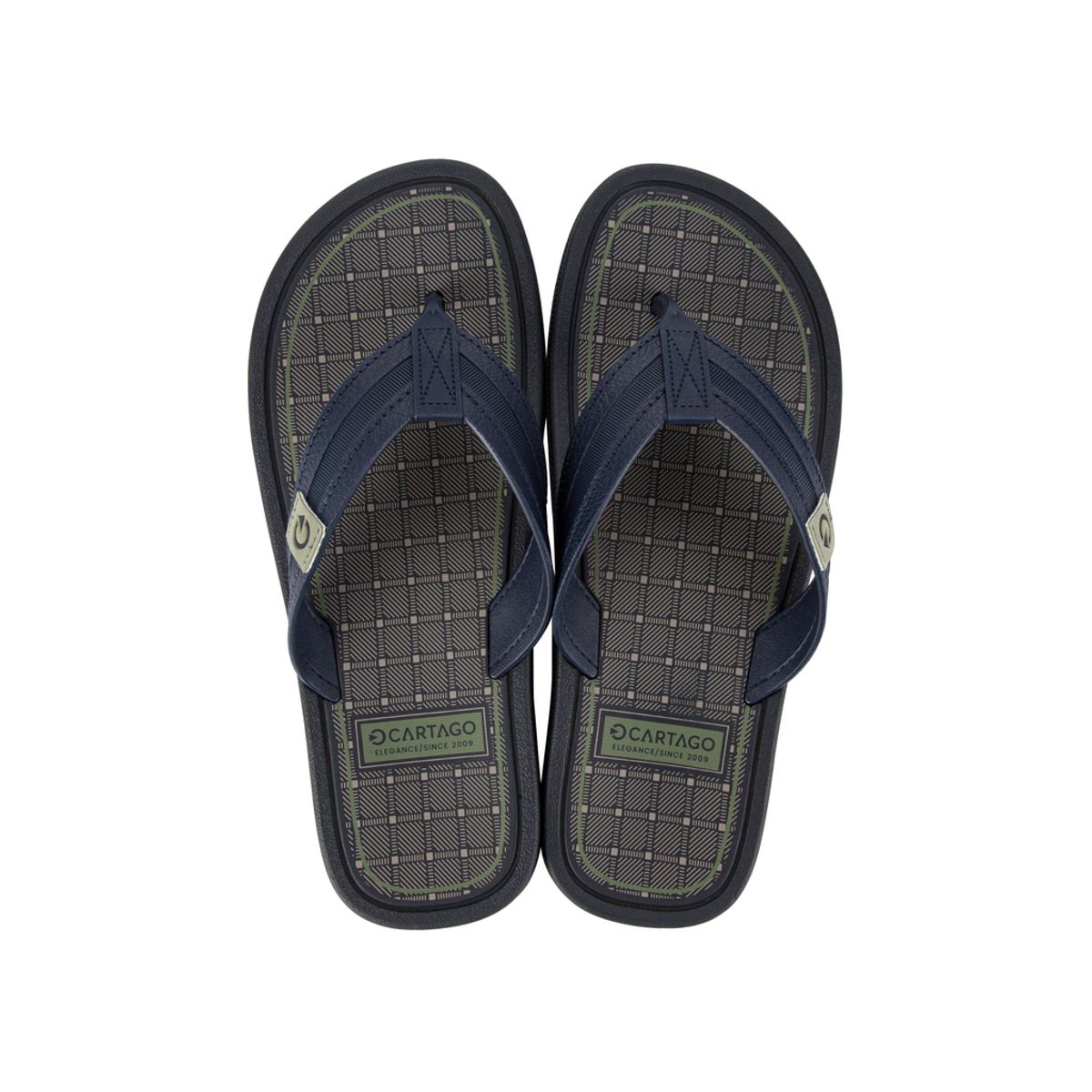 CARTAGO - Sandalia Hombre Azul/Gris Maiorca Cartago