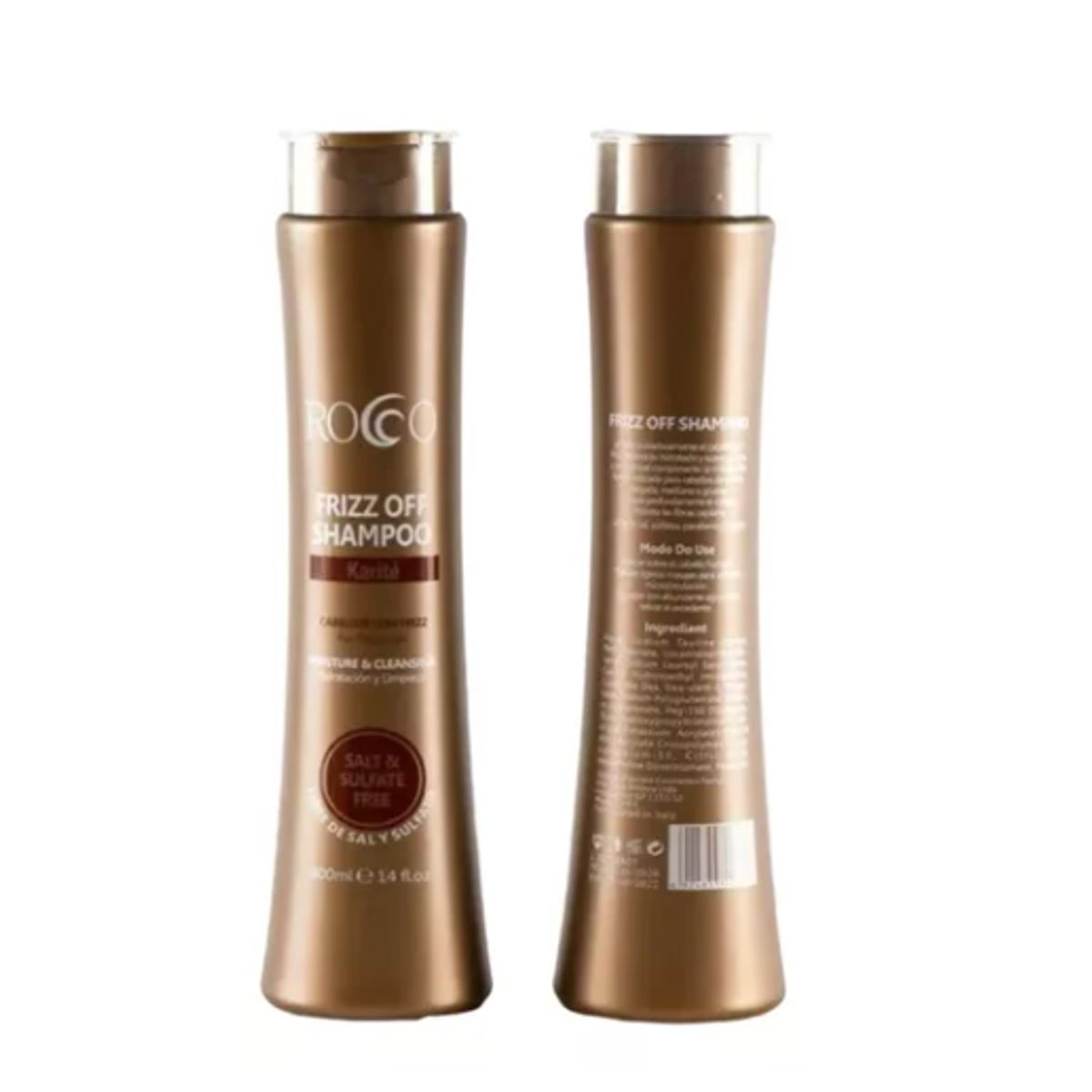 GENERICO - Pack Shampoo y Balsamo Frizz Off Sin Sal 400ml 2unid