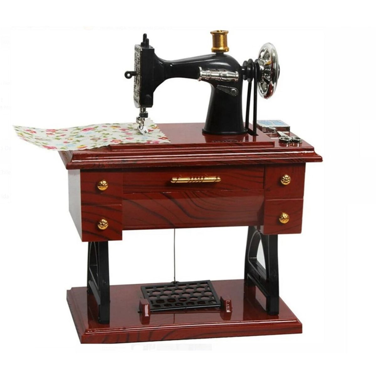 GENERICO - CAJA MUSICAL MINI MAQUINA DE COSER VINTAGE