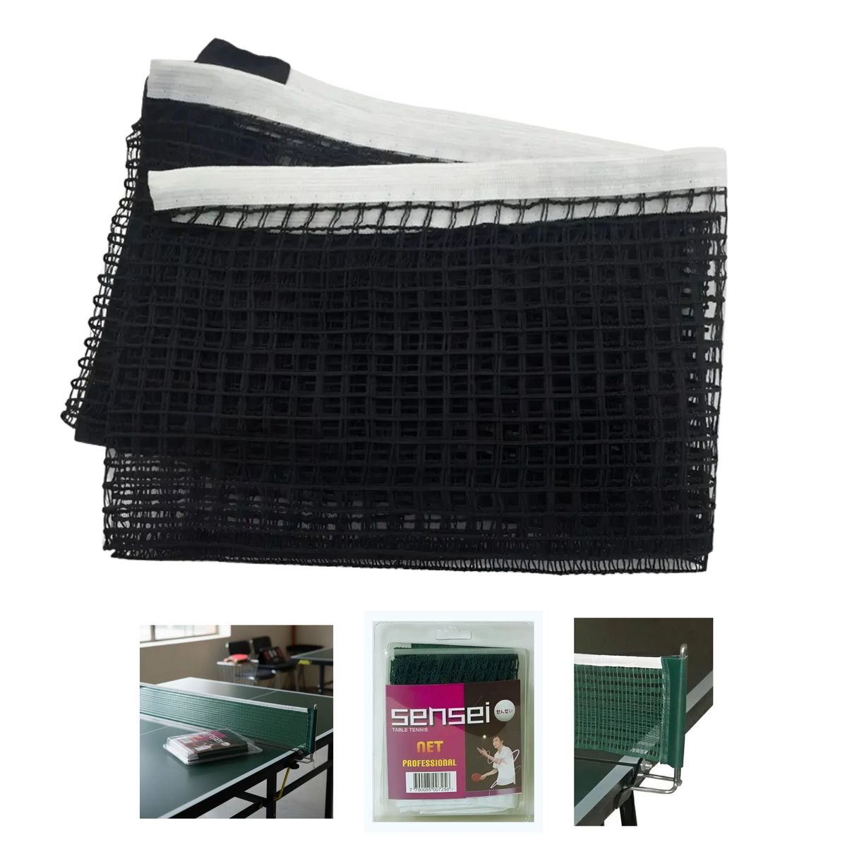 SENSEI - Red Ping Pong Profesional Sensei® Algodón - Tenis De Mesa