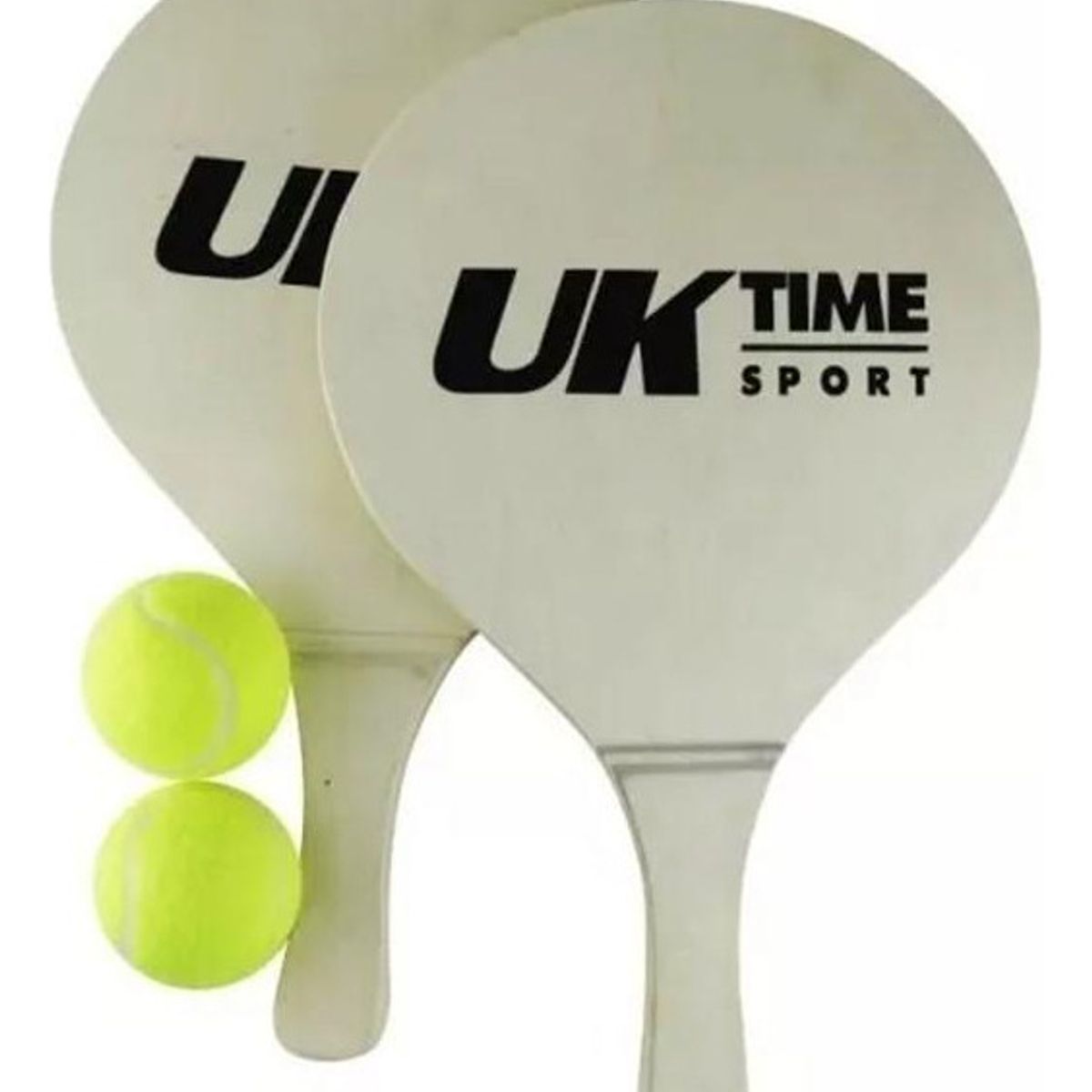 UK TIME - Par Paletas Playa Con 2 Pelotas De Beach Tenis
